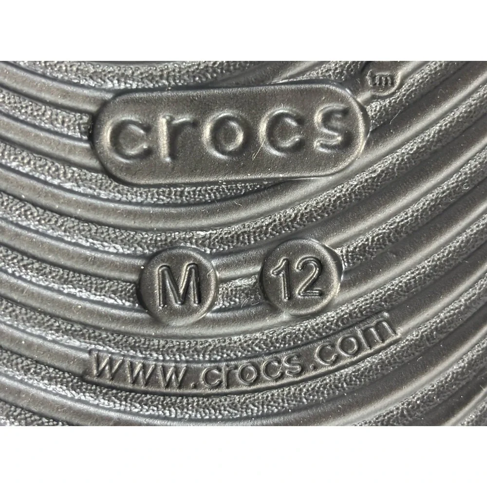 NEW! Crocs Mellow Recovery Slides Sandals Shoes Men's 12 Black Comfort